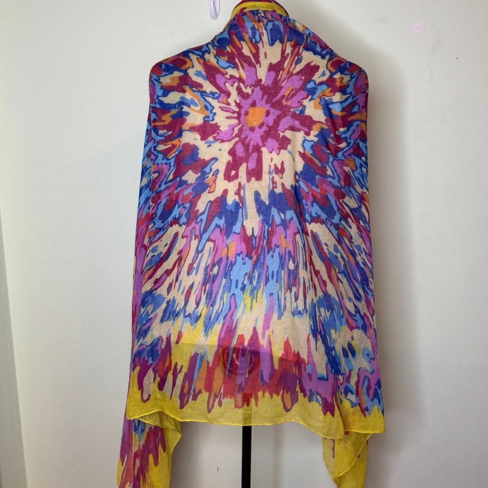 Colorful Abstract Scarf vibrant - Picture 4 of 6